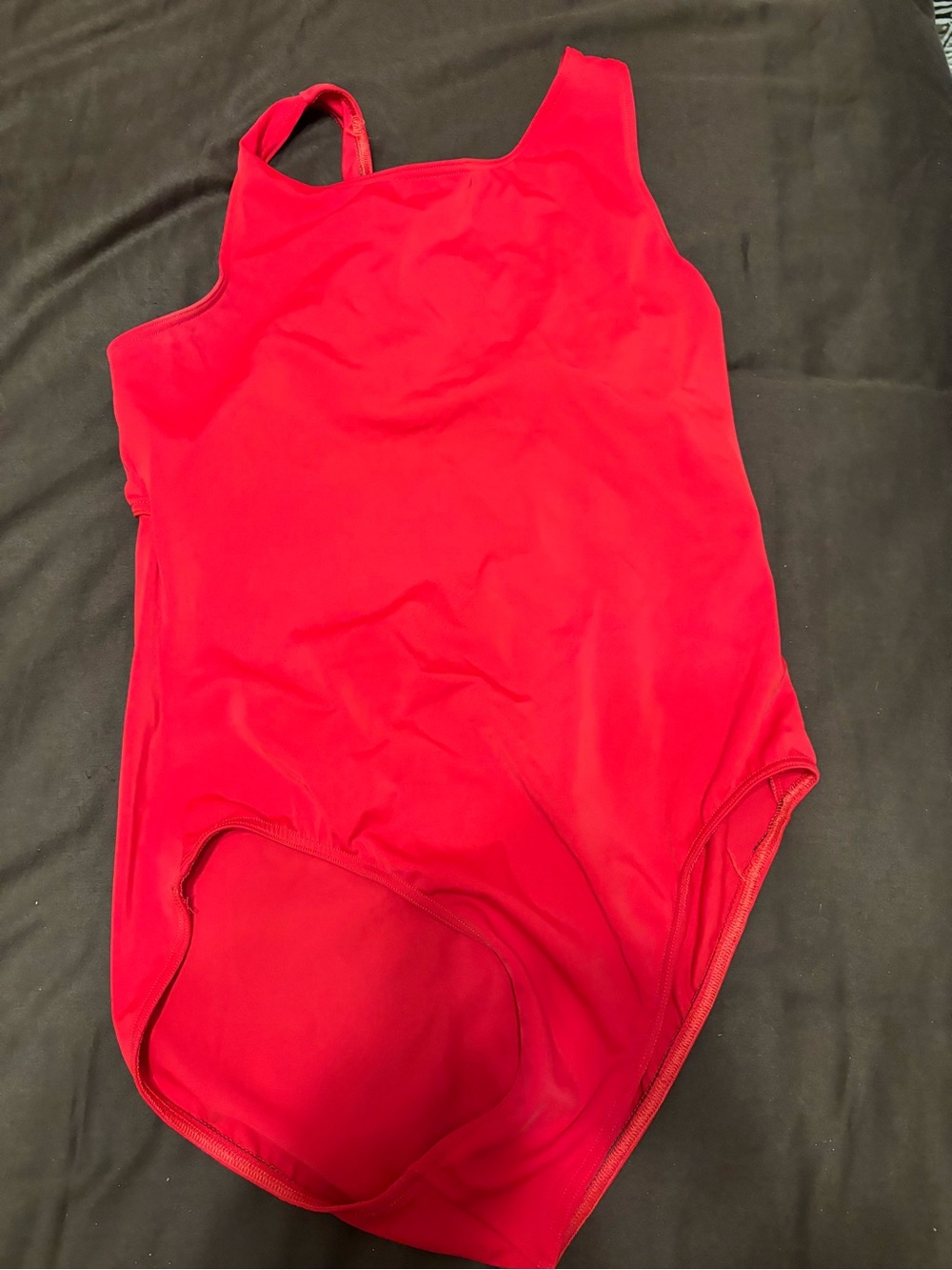 Weissman red bodysuit